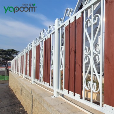 디자인 휀스 철제난간 담장 울타리 철재 목재 펜스 대문